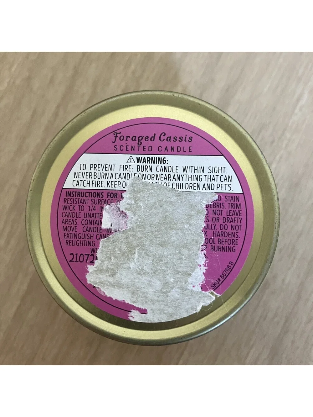 New Trader Joe's Foraged Cassis Scented Soy Candle Floral 3 oz Holiday 2024